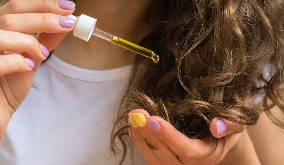 beard oil used on a womans hair