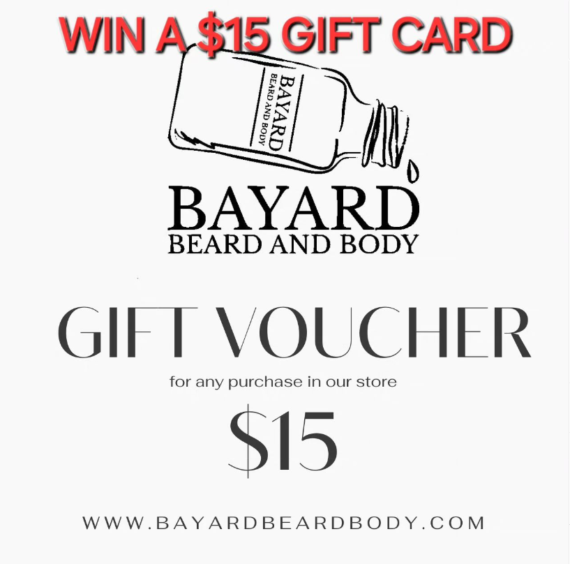 Bayard Beard and Body $15 Gift Card Giveaway on Instagram