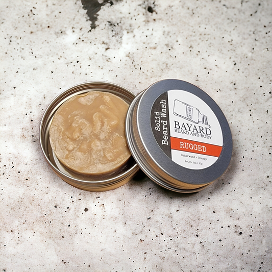 Rugged Solid Bear Wash Bayard Beard and Body Cedarwood and Orange