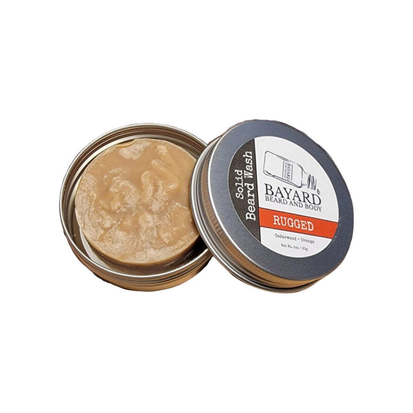 Rugged Solid Beard Wash Bar for stripping - Cedarwood Orange – Bayard ...