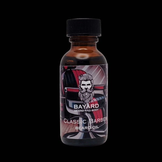 Classic Barber Beard Oil - White Musk, Citrus, Talc, Oakmoss, Fresh Air, Cinnamon